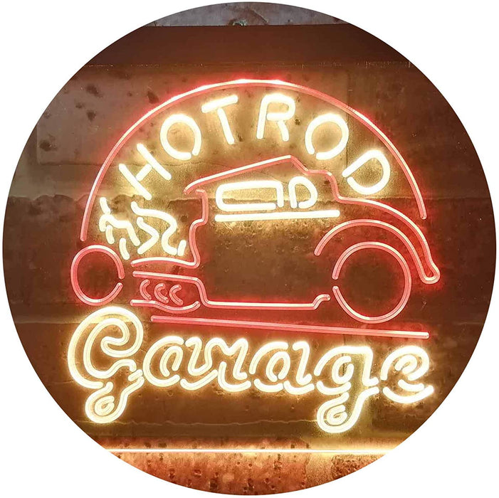 Hot Rod Garage LED Light Sign - Way Up Gifts