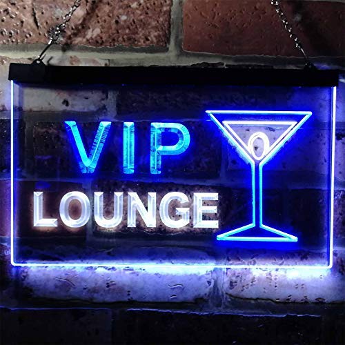 Cocktails VIP Lounge LED Light Sign - LED Gift Works