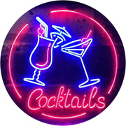 Cocktails LED Light Sign - LED Gift Works