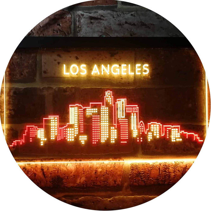 Los Angeles City Skyline LED Light Sign - Way Up Gifts