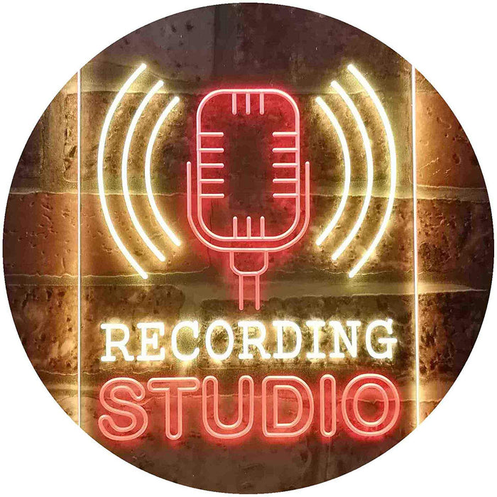 Microphone Recording Studio LED Light Sign - Way Up Gifts