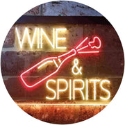 Wine and Spirits LED Light Sign - LED Gift Works