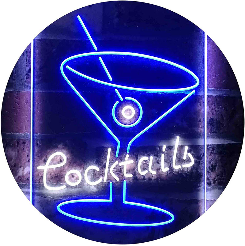 Cocktails LED Light Sign - LED Gift Works