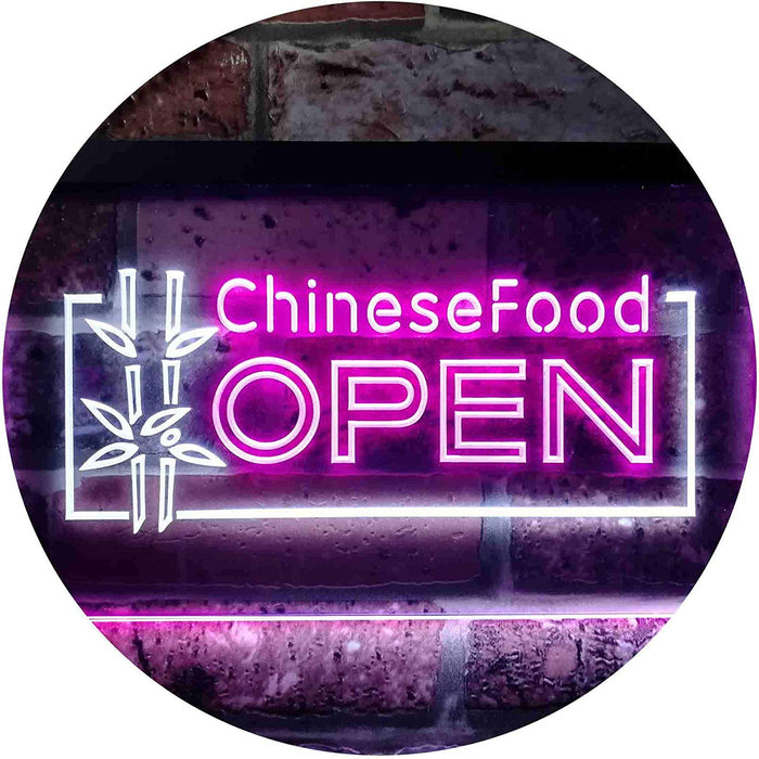 Open Restaurant Chinese Food LED Light Sign - Way Up Gifts