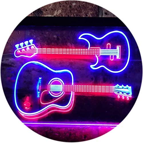 Guitars Music Instruments LED Light Sign - Way Up Gifts