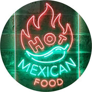 Hot Mexican Food LED Light Sign - LED Gift Works