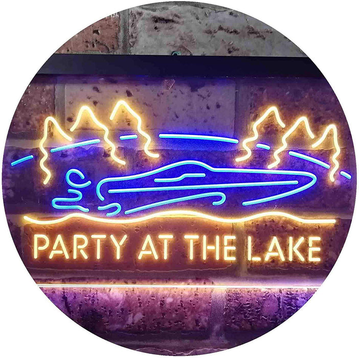 Party at The Lake Cabin Decor LED Light Sign - Way Up Gifts
