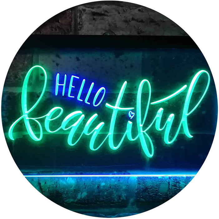 Hello Beautiful LED Light Sign - Way Up Gifts