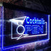 Bar Cocktails Open LED Light Sign - Way Up Gifts