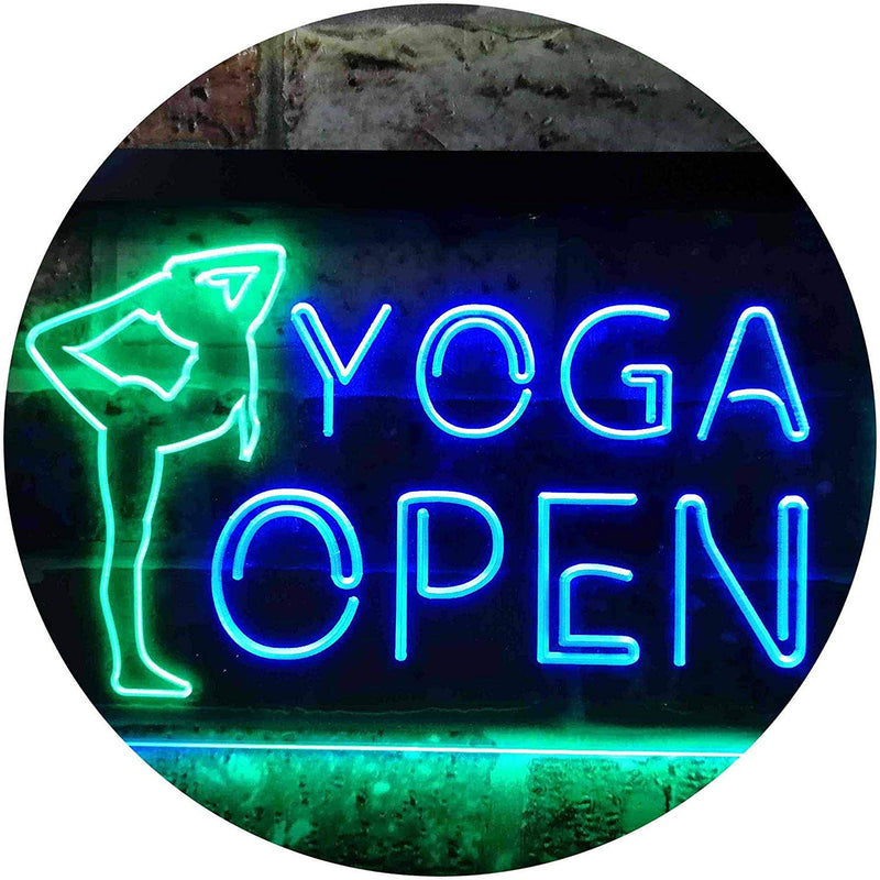 Open Yoga LED Light Sign - LED Gift Works
