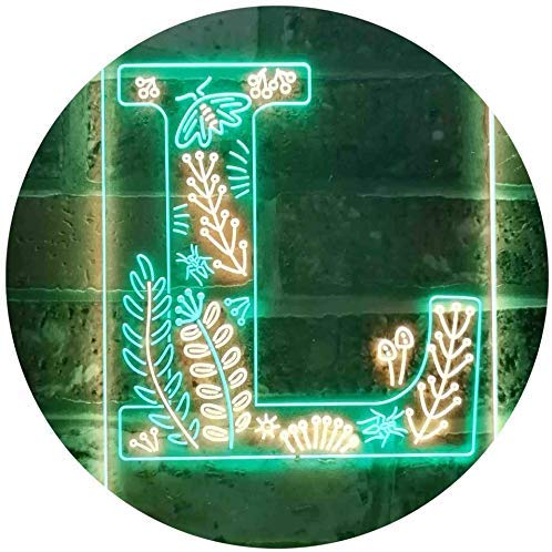 Family Name Letter L Monogram Initial LED Light Sign - LED Gift Works