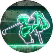 Golf Course Pro Shop Golf Player LED Light Sign - LED Gift Works