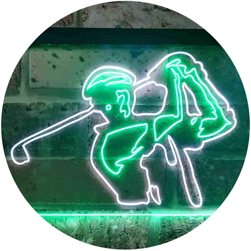 Golf Course Pro Shop Golf Player LED Light Sign - LED Gift Works
