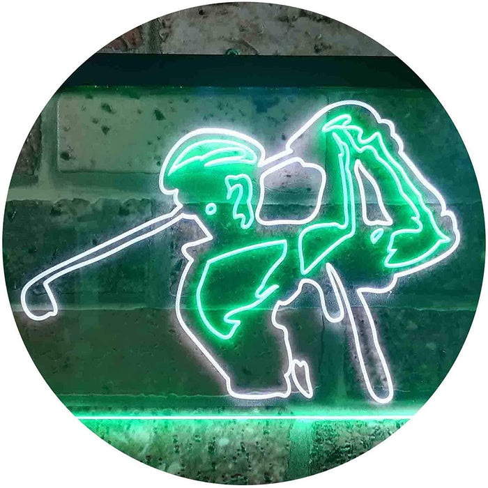 Golf Course Pro Shop Golf Player LED Light Sign - Way Up Gifts