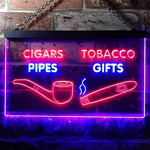 Cigar Pipes Tobacco Gifts LED Light Sign - Way Up Gifts