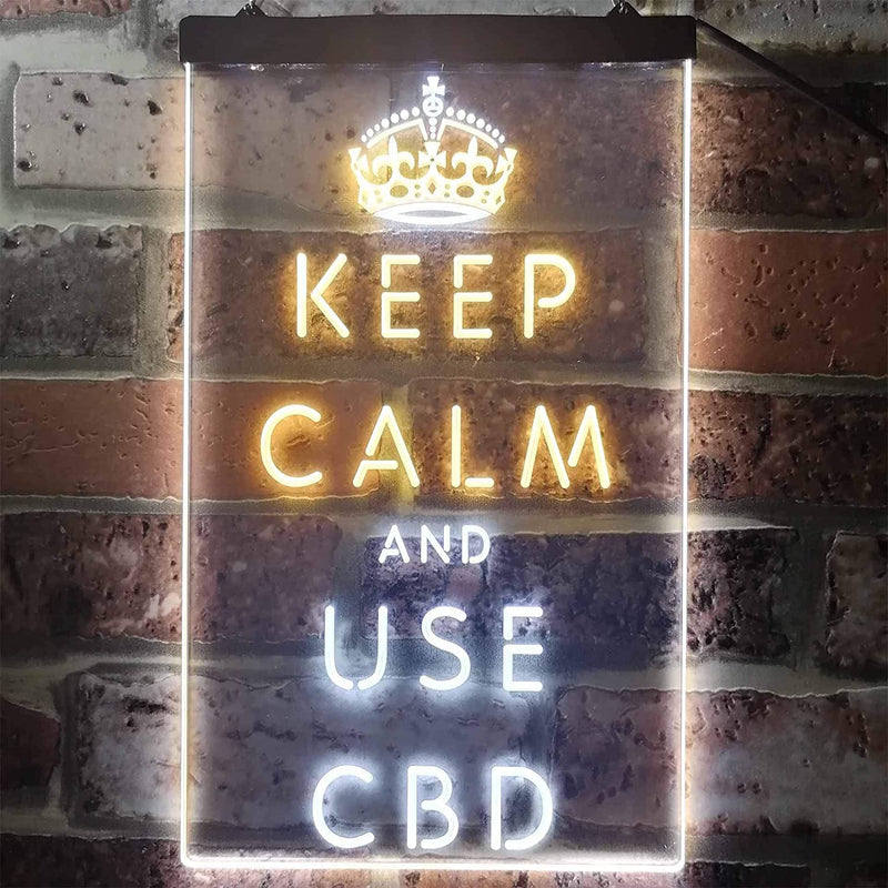 Keep Calm and Use CBD LED Light Sign - LED Gift Works