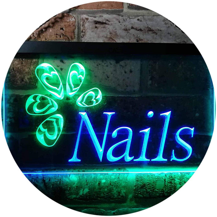 Beauty Salon Nails LED Light Sign - Way Up Gifts