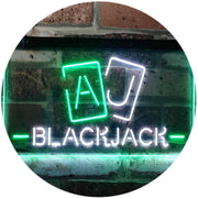 Poker Blackjack LED Light Sign - LED Gift Works