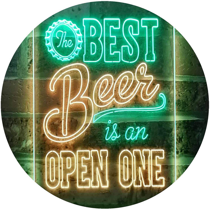 Best Beer is an Open One LED Light Sign - Way Up Gifts