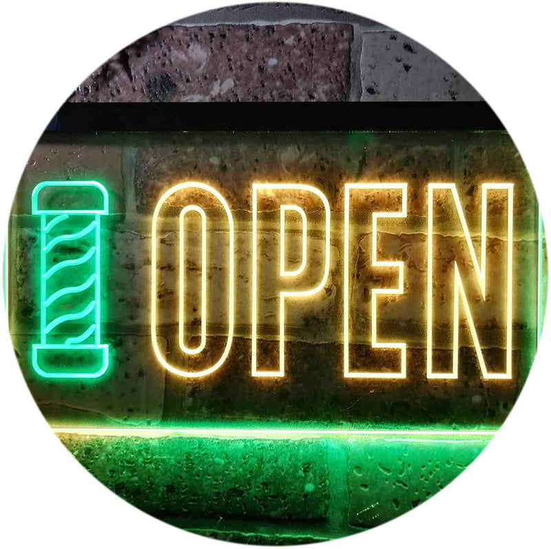 Barber Shop Pole Open LED Light Sign - LED Gift Works