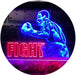 Fitness Gym Boxer Fight Boxing Man Cave LED Light Sign - Way Up Gifts