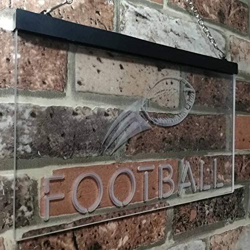 Man Cave Football LED Light Sign - Way Up Gifts