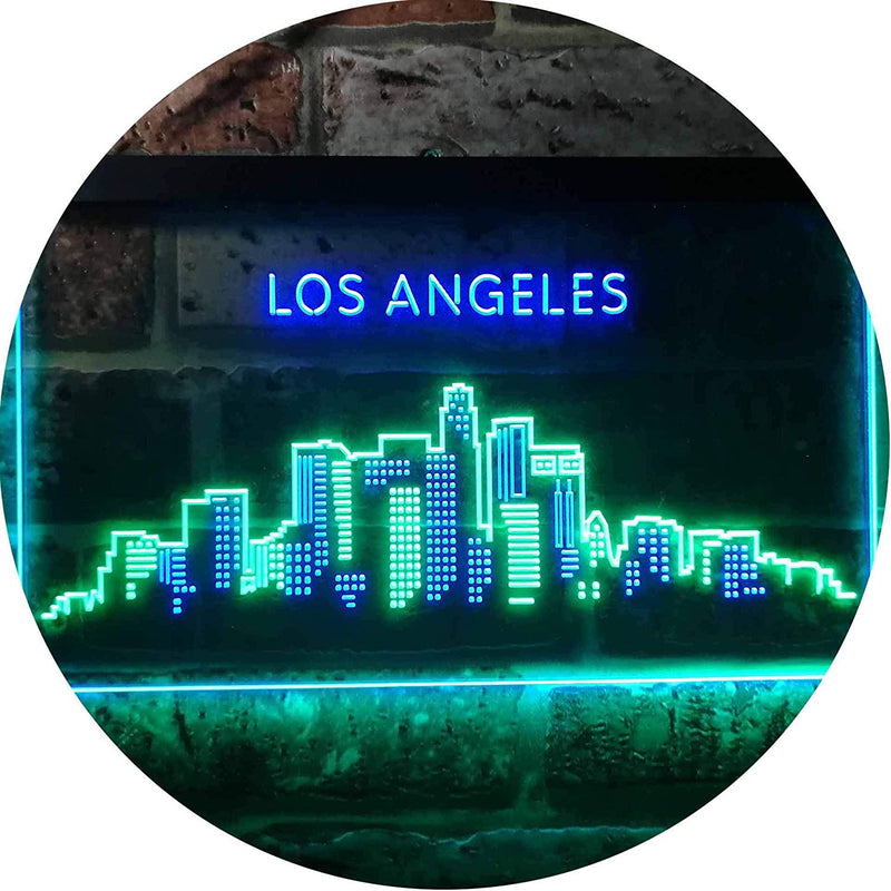 Los Angeles City Skyline LED Light Sign - LED Gift Works