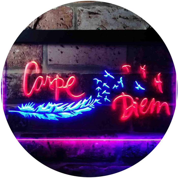 Carpe Diem Seize The Day LED Light Sign - Way Up Gifts