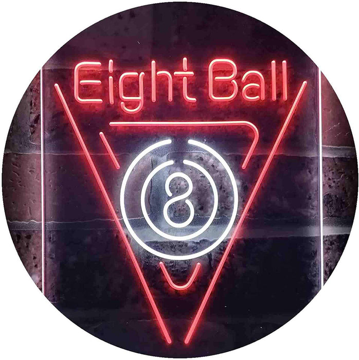 Eight Ball Pool Billiards LED Light Sign - Way Up Gifts