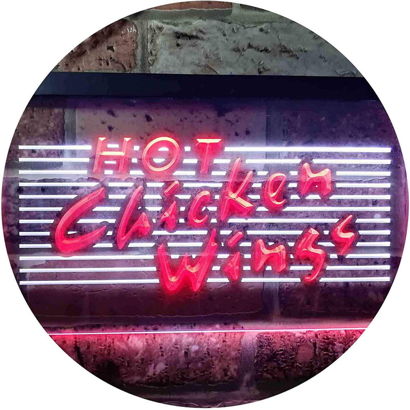 Hot Chicken Wings LED Light Sign - LED Gift Works