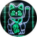 Maneki Neko Lucky Cat Welcome Japan LED Light Sign - Way Up Gifts