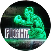 Fitness Gym Boxer Fight Boxing Man Cave LED Light Sign - LED Gift Works