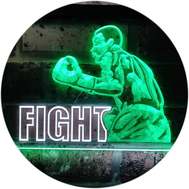 Fitness Gym Boxer Fight Boxing Man Cave LED Light Sign - LED Gift Works