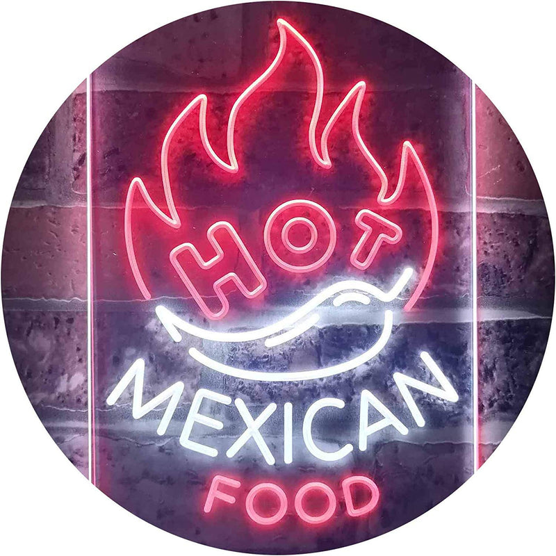 Hot Mexican Food LED Light Sign - LED Gift Works