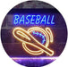 Baseball Man Cave Sports Wall Decor LED Light Sign - Way Up Gifts