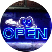 Open Toothbrush Dentist LED Light Sign - LED Gift Works