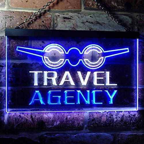 Travel Agency LED Light Sign - Way Up Gifts