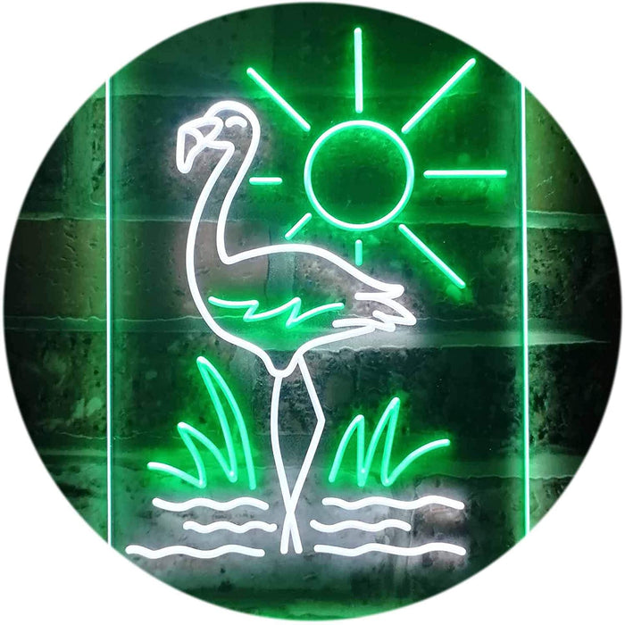 Tropical Decor Flamingo Sun LED Light Sign - Way Up Gifts