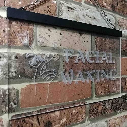 Beauty Salon Facial Waxing LED Light Sign - Way Up Gifts