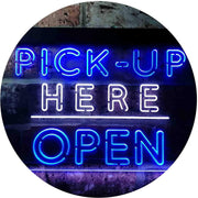 Pick Up Here Open LED Light Sign - LED Gift Works