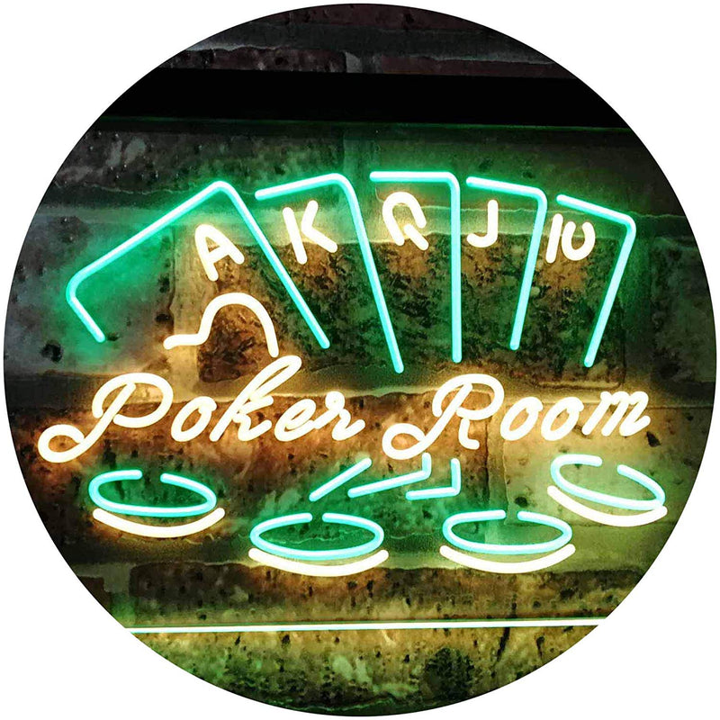 Poker Room LED Light Sign - LED Gift Works