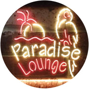 Parrot Paradise Lounge Bar LED Light Sign - LED Gift Works