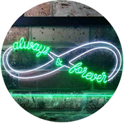 Love Infinity Always & Forever LED Light Sign - LED Gift Works