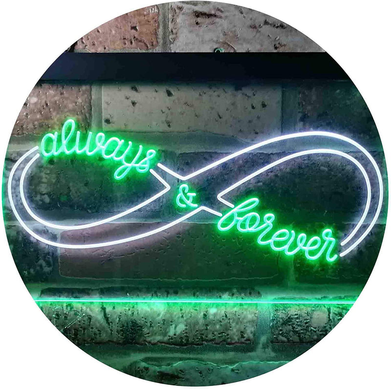 Love Infinity Always & Forever LED Light Sign - LED Gift Works