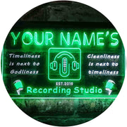 Personalized Recording Studio LED Light Sign - LED Gift Works