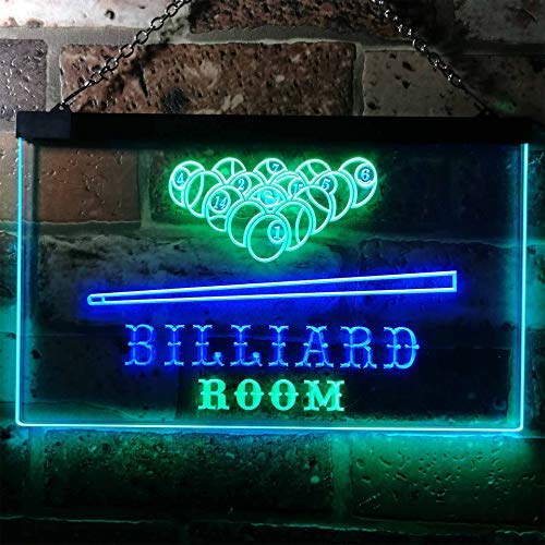Pool Billiard Room LED Light Sign - Way Up Gifts