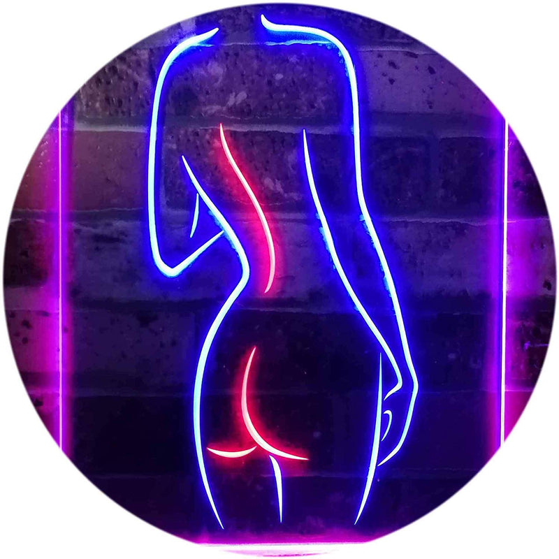 Lady Back Sexy Girls Man Cave LED Light Sign - LED Gift Works