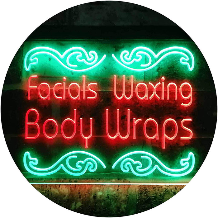 Facials Waxing Body Wraps LED Light Sign - Way Up Gifts