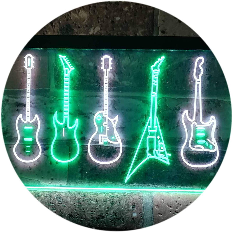 Music Guitar Set LED Light Sign - LED Gift Works