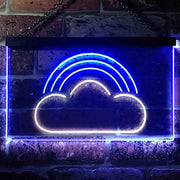 Rainbow Cloud Kids Room Decor LED Light Sign - LED Gift Works